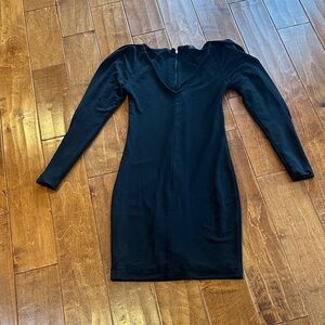 Zara Black Long Sleeve Dress